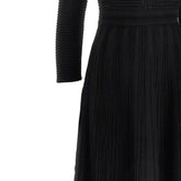 EMPORIO ARMANI 44 ottoman knitted midi dress