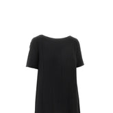 EMPORIO ARMANI 40 tecno cady dress with stitched pleats