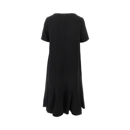 EMPORIO ARMANI 40 tecno cady dress with stitched pleats