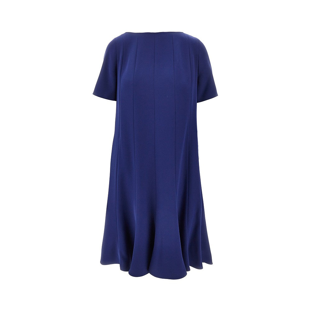 EMPORIO ARMANI 40 tecno cady dress with stitched pleats