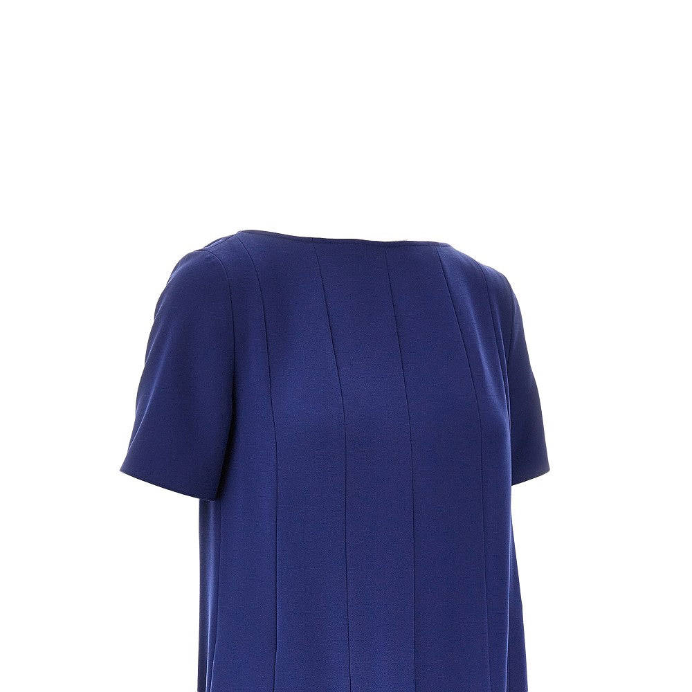 EMPORIO ARMANI 40 tecno cady dress with stitched pleats