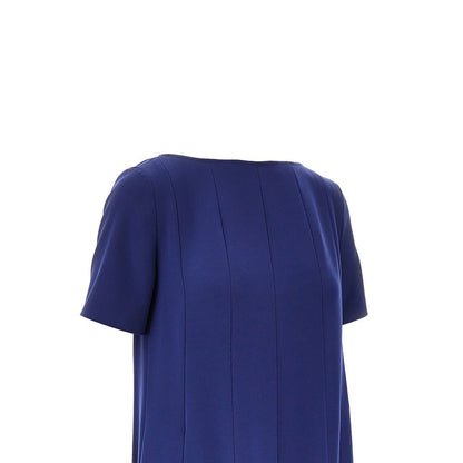 EMPORIO ARMANI 40 tecno cady dress with stitched pleats