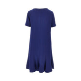 EMPORIO ARMANI 40 tecno cady dress with stitched pleats