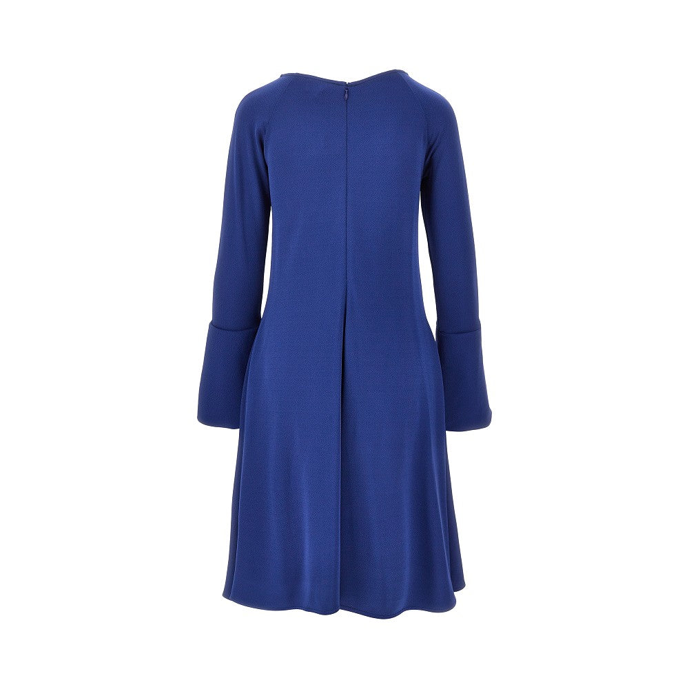 EMPORIO ARMANI 38 crepe jersey flared dress
