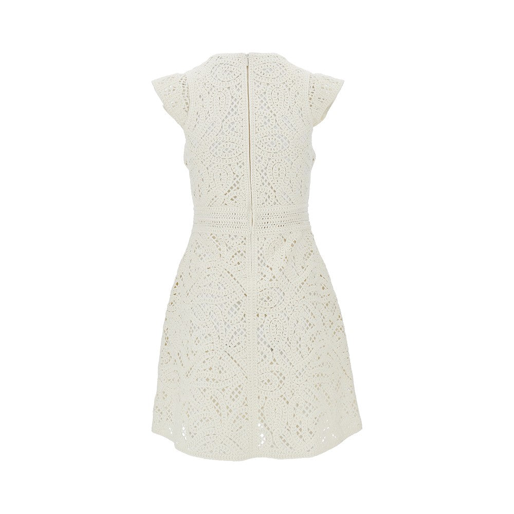cornely embroidered fabric mini dress