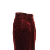 velvet midi skirt