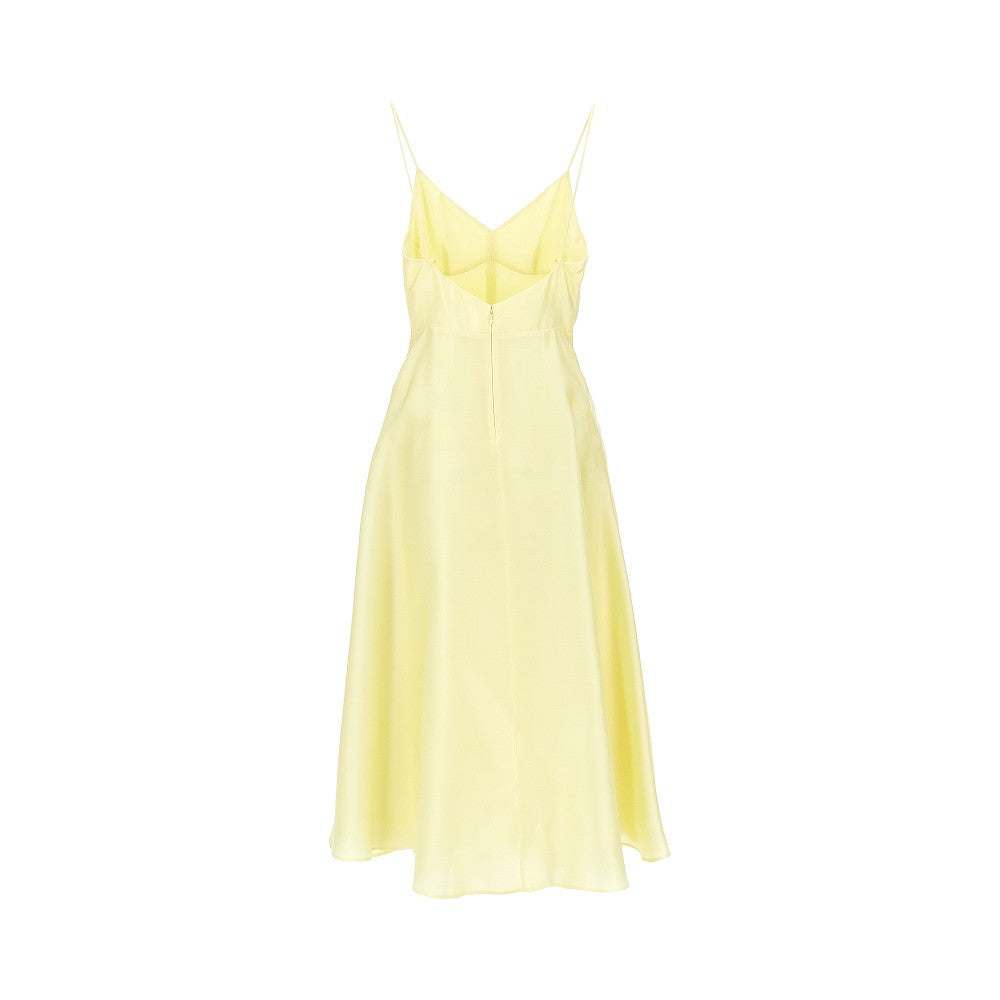 silk organdy midi dress