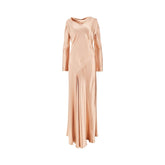 ALBERTA FERRETTI 42 shiny satin long dress