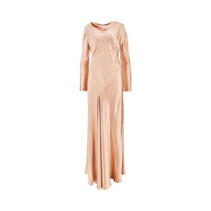 ALBERTA FERRETTI 42 shiny satin long dress