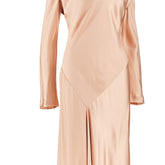 ALBERTA FERRETTI 42 shiny satin long dress