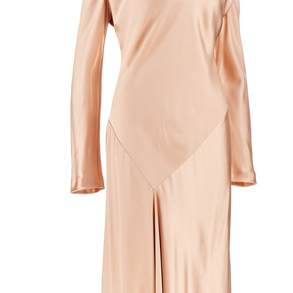 ALBERTA FERRETTI 42 shiny satin long dress