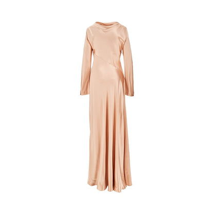 ALBERTA FERRETTI 42 shiny satin long dress