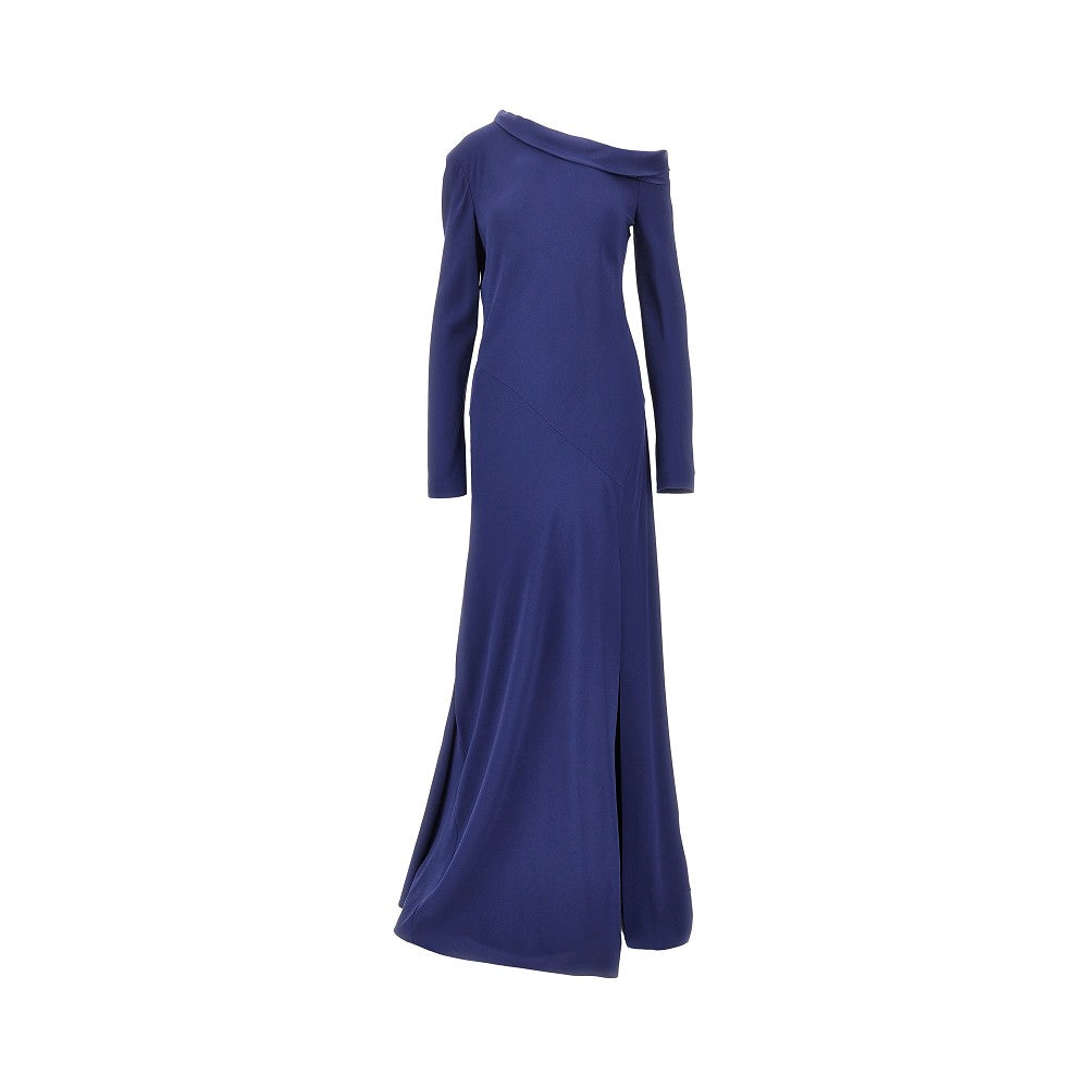 ALBERTA FERRETTI 44 asymmetrical neckline long dress
