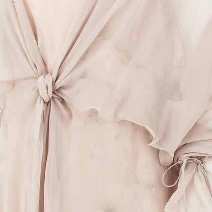 ALBERTA FERRETTI 46 floral print chiffon midi dress