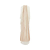 enver satin long dress with chiffon cape