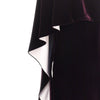 long velvet dress with cape detail