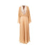 ALBERTA FERRETTI 46 chiffon and satin maxi dress
