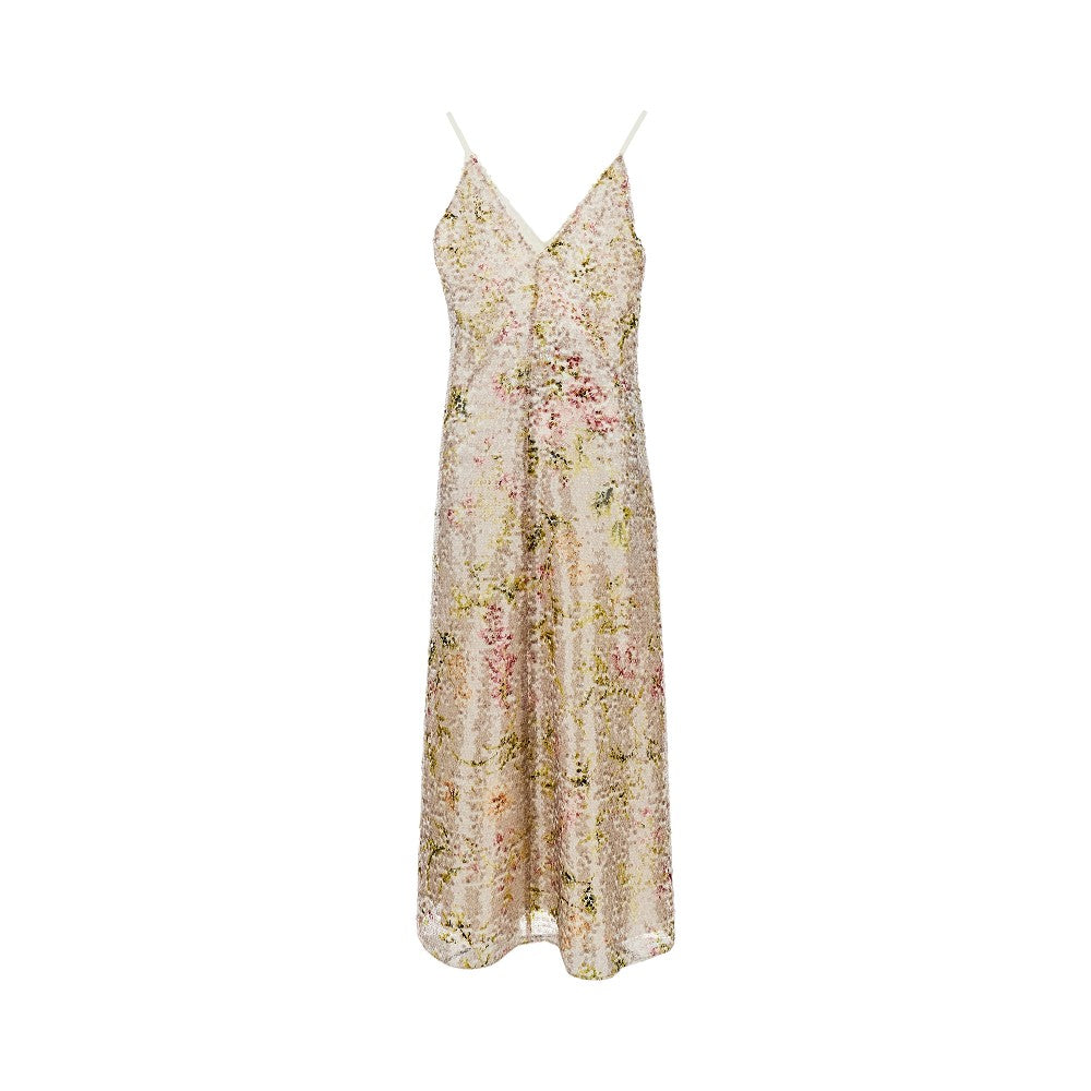 ALBERTA FERRETTI 40 floral sequinned dress