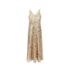 floral sequinned dress