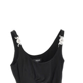 VERSACE 40 draped stretch jersey midi dress