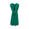 diamond motif silk-blend midi dress