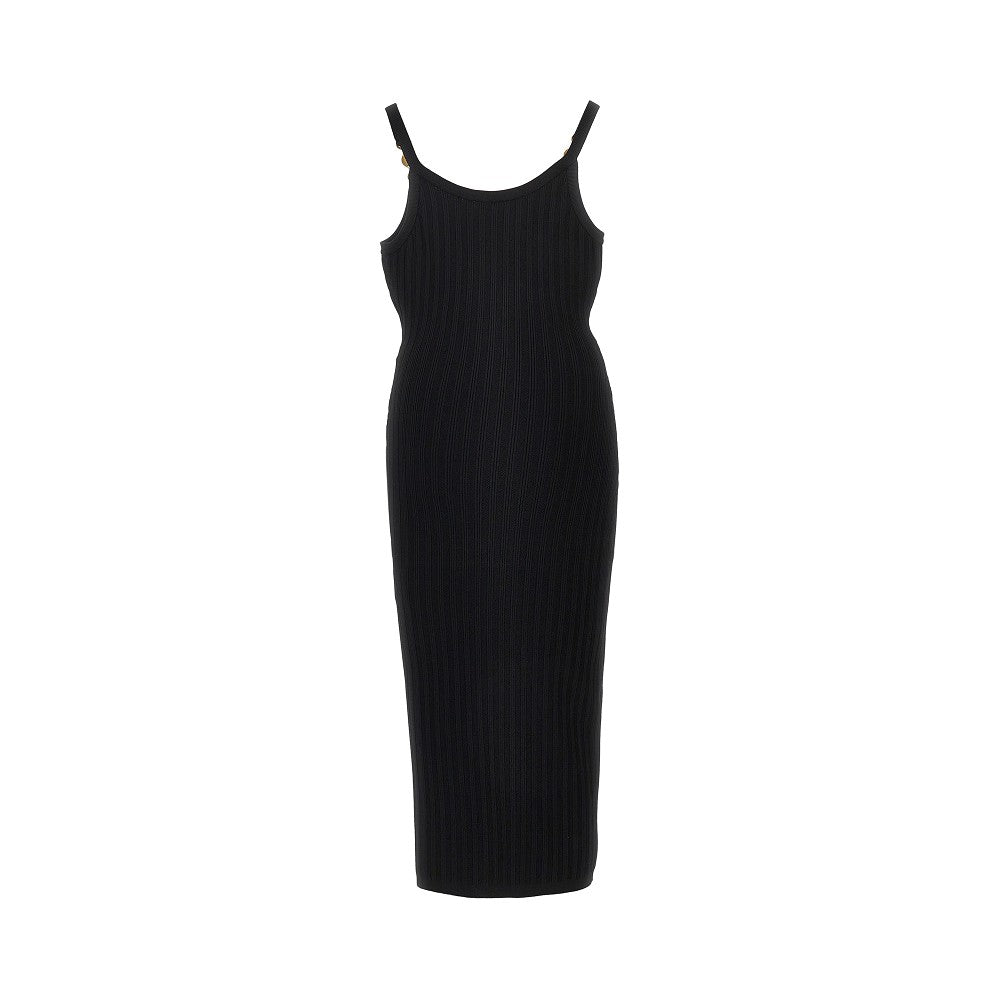 VERSACE 38 knitted midi dress with medusa motif