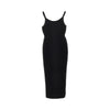 knitted midi dress with medusa motif