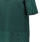 PINKO 40 strass-embellished mini dress with scarf neck