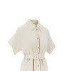 cotton midi shirt dress