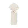 cotton midi shirt dress