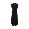 jersey long dress with chain belt