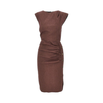 PINKO 38 stretch linen-blend longuette skirt