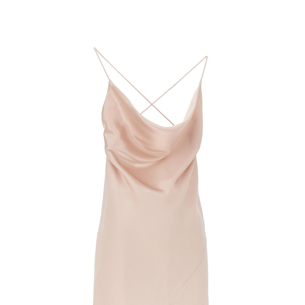 PINKO 38 satin long slipdress