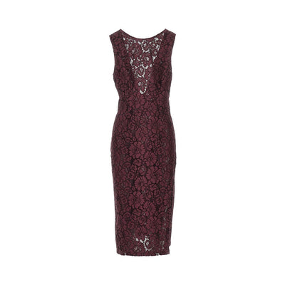 floral lace midi dress
