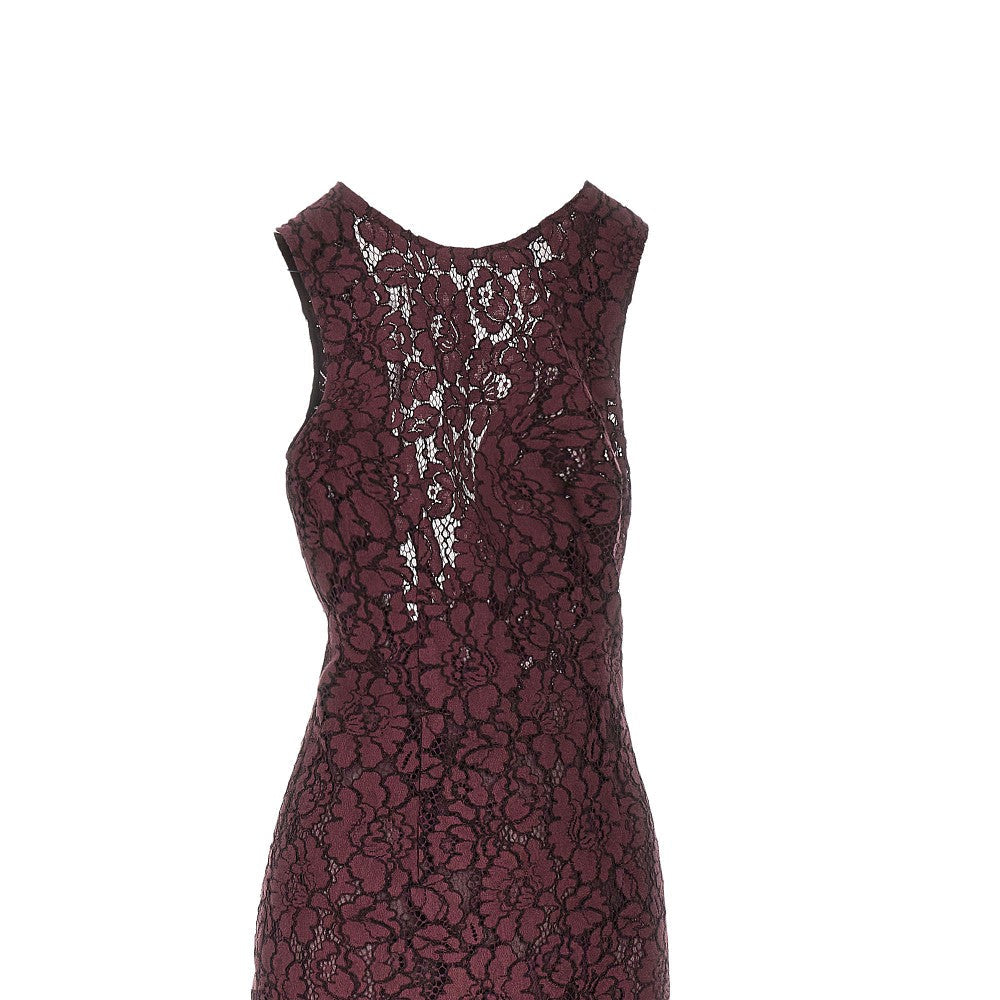 floral lace midi dress