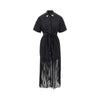 fringed shirt dress