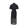 fringed shirt dress
