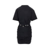 jersey mini dress with belt