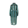 printed muslin midi shirt dress