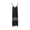 jacquard fabric and lace slipdress