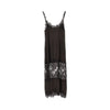 jacquard fabric and lace slipdress