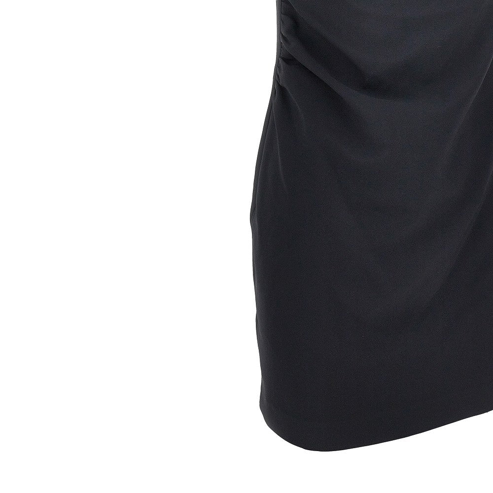 stretch crêpe short dress