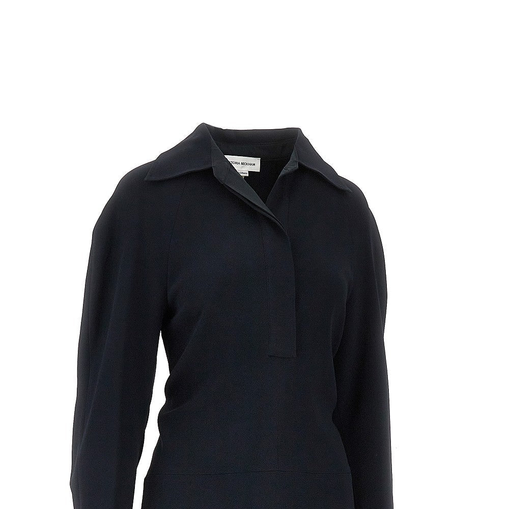VICTORIA BECKHAM 8 cady midi shirt dress