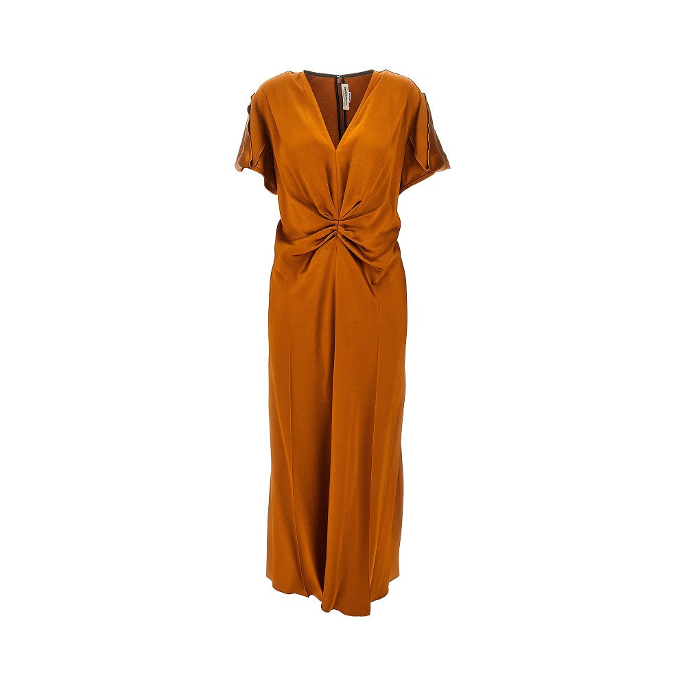 VICTORIA BECKHAM 8 gathered waist midi dress