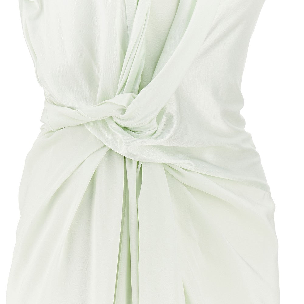 VICTORIA BECKHAM 12 jersey and crepe de chine twist dress