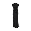 draped maxi dress