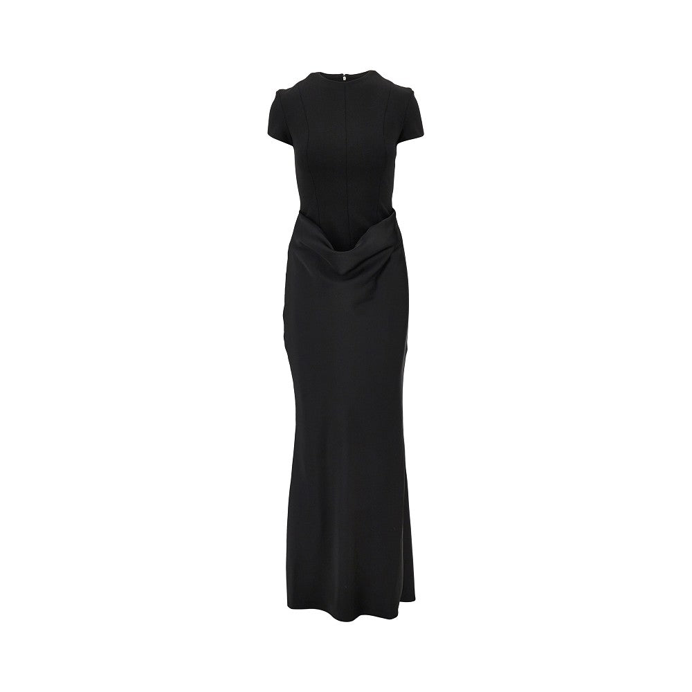 draped maxi dress