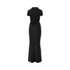 draped maxi dress