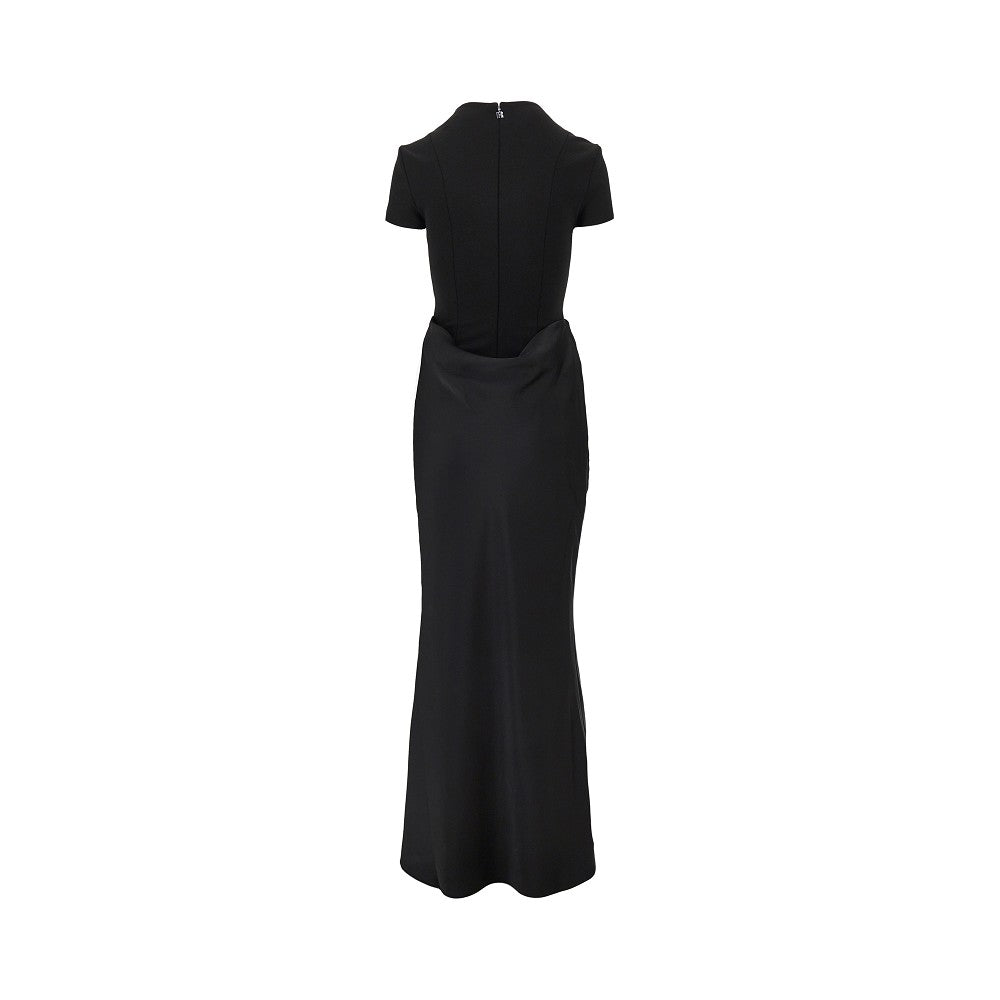 draped maxi dress