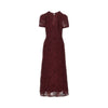 floral mesh ankle-length dress